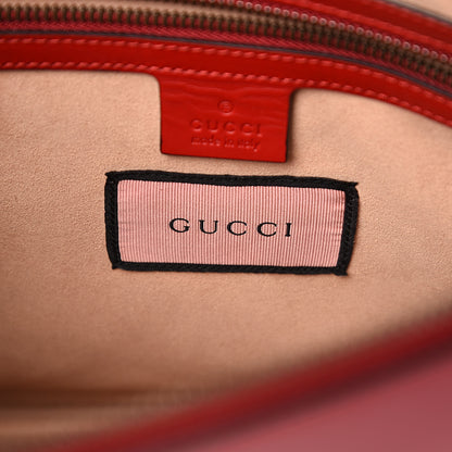 Gucci Calfskin Diamond GG Messenger Bag Red 7 of 10