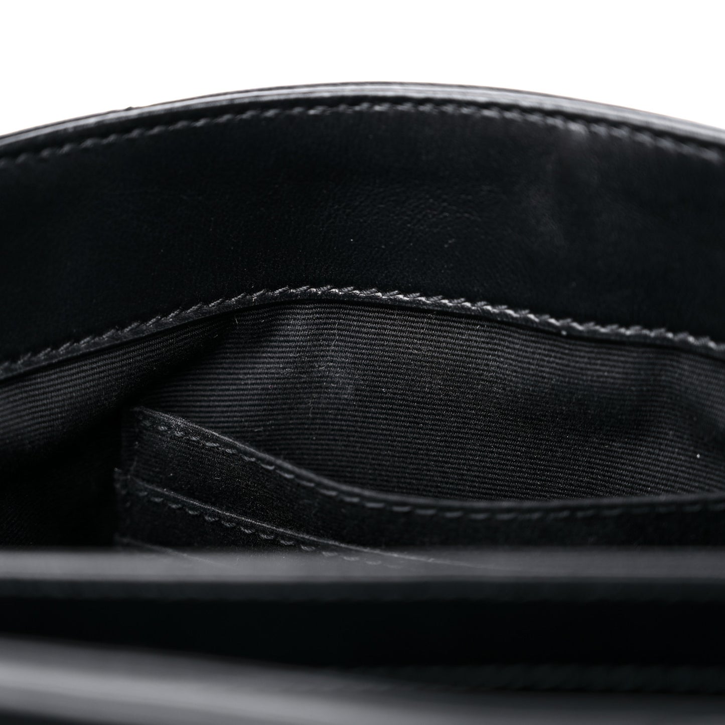 Calfskin Y Quilted Monogram Monochrome Toy Loulou Crossbody Bag Black