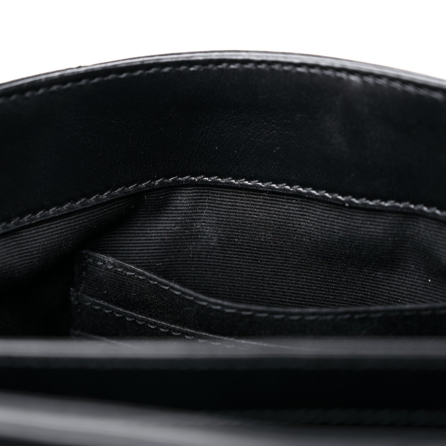 Saint Laurent Calfskin Y Quilted Monogram Monochrome Toy Loulou Crossbody Bag Black 11 of 11