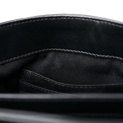 Saint Laurent Calfskin Y Quilted Monogram Monochrome Toy Loulou Crossbody Bag Black 11 of 11