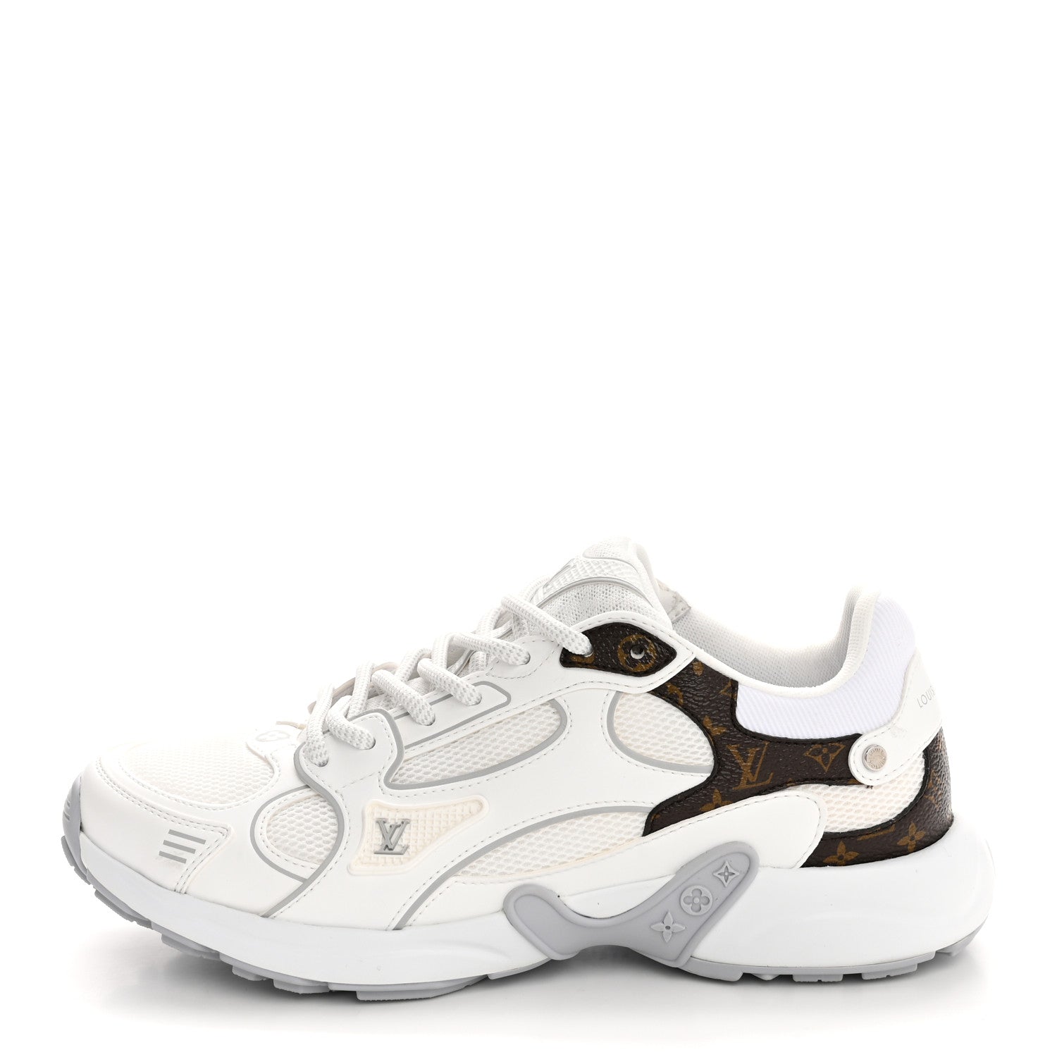 Louis Vuitton Mesh Monogram LV Olympia Sneakers 36 White 1818961