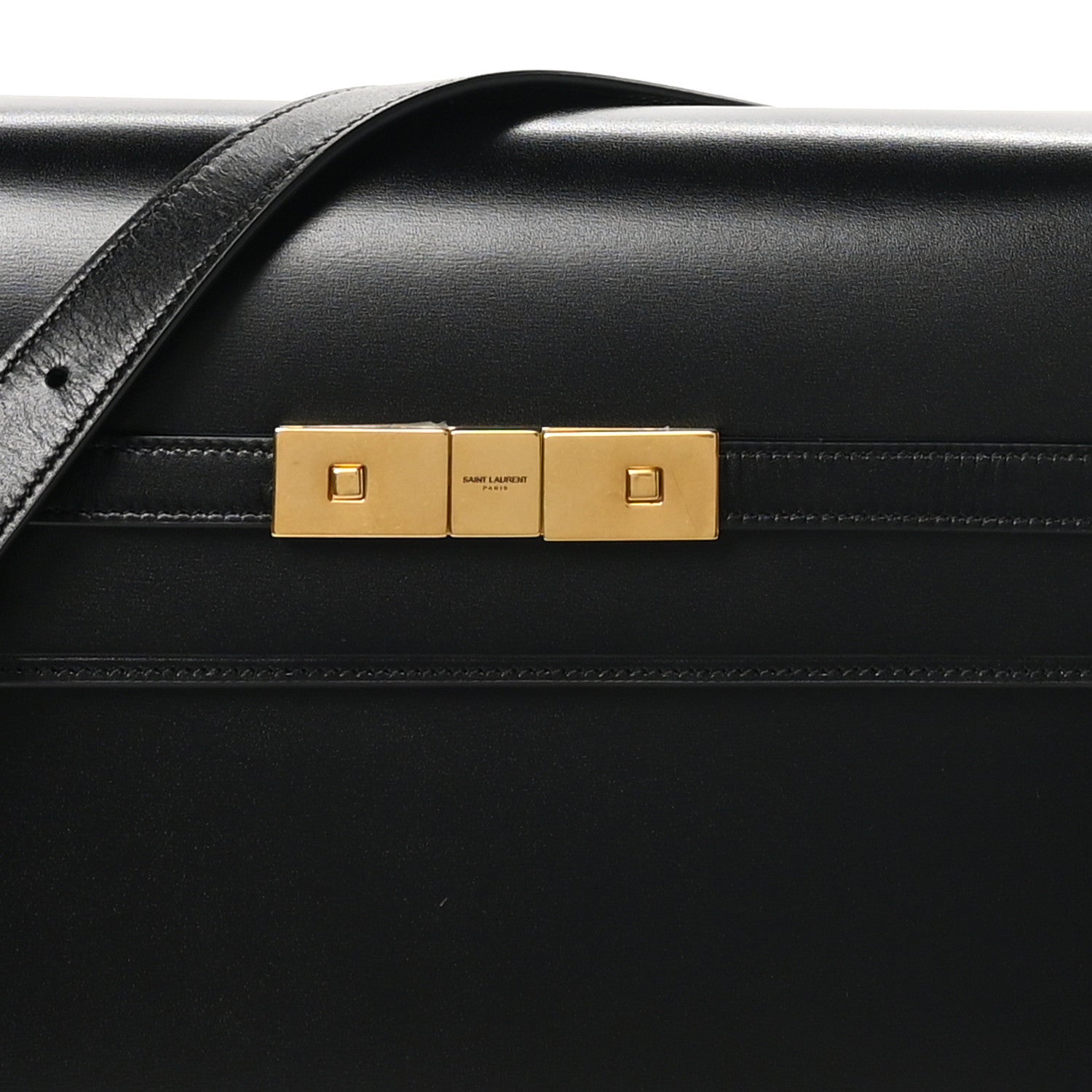 Saint Laurent Smooth Calfskin Manhattan Shoulder Bag Black 8 of 10