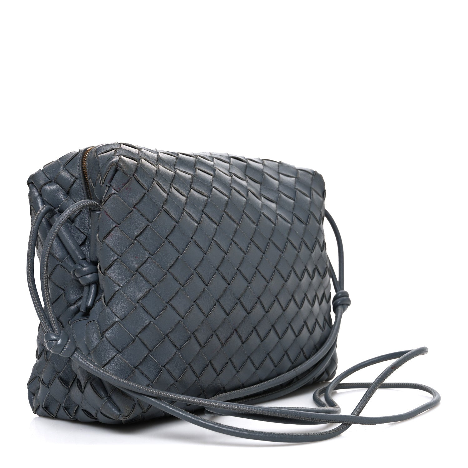 Bottega Veneta Nappa Intrecciato Medium Loop Camera Bag Grey 2 of 10