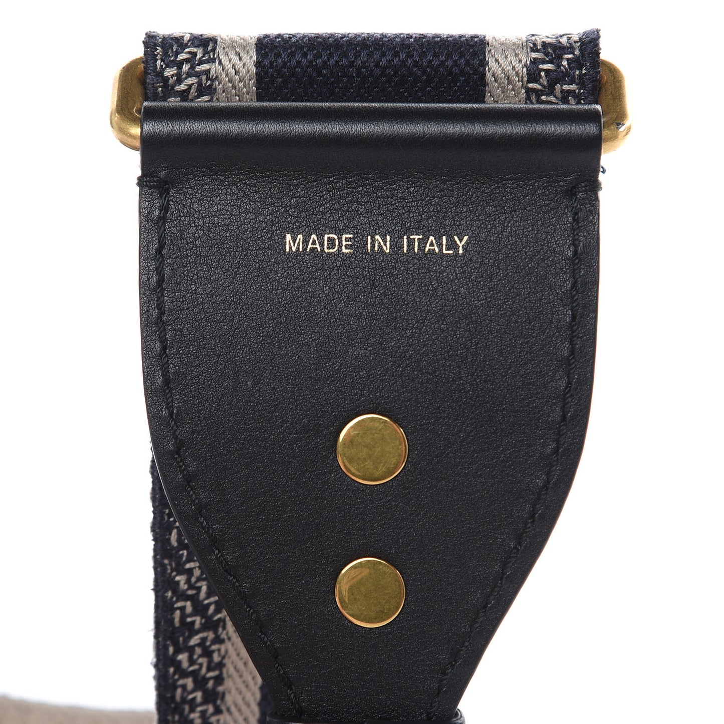 Canvas Embroidered Shoulder Strap Blue