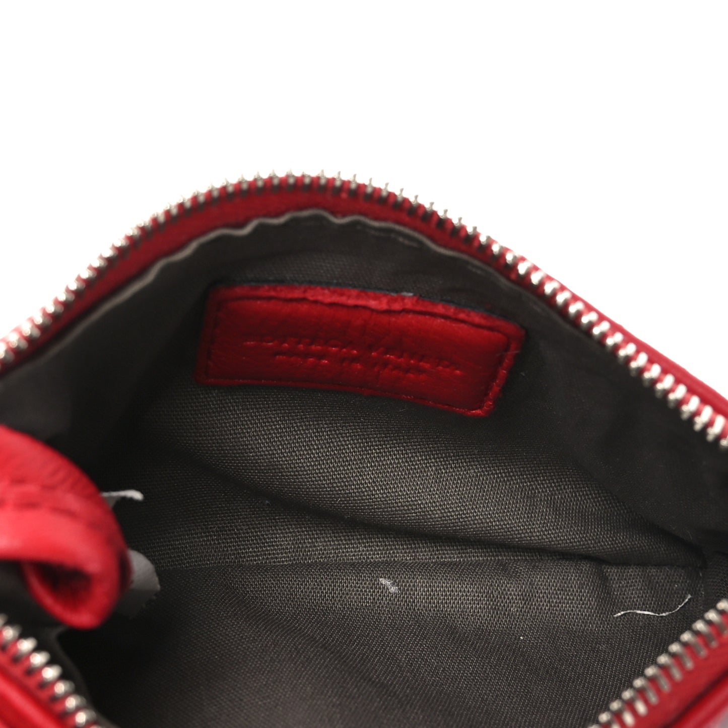 Nappa Intrecciato Key Holder Red