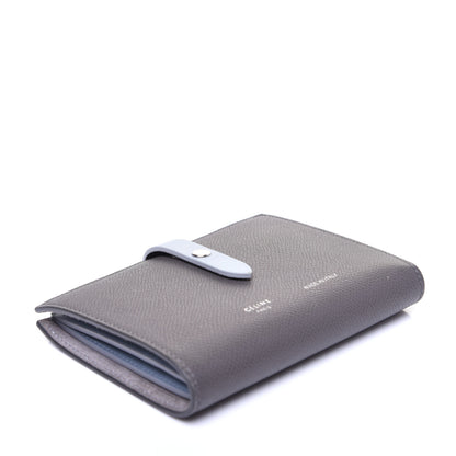 Celine Grained Calfskin Medium Multifunction Strap Wallet Grey Blue 4 of 11