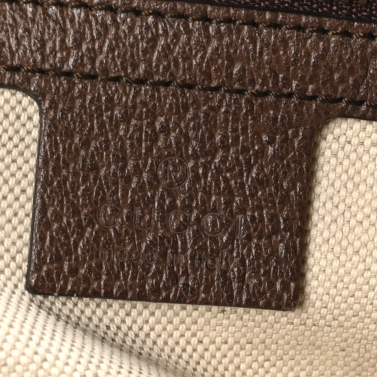Soft GG Supreme Monogram Medium Ophidia Belt Bag Dark Brown