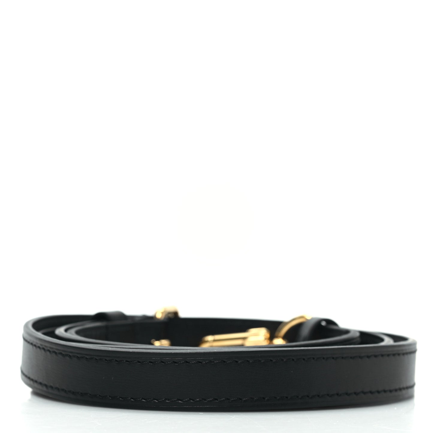 Calfskin Adjustable Speedy Bandouliere Shoulder Strap Black