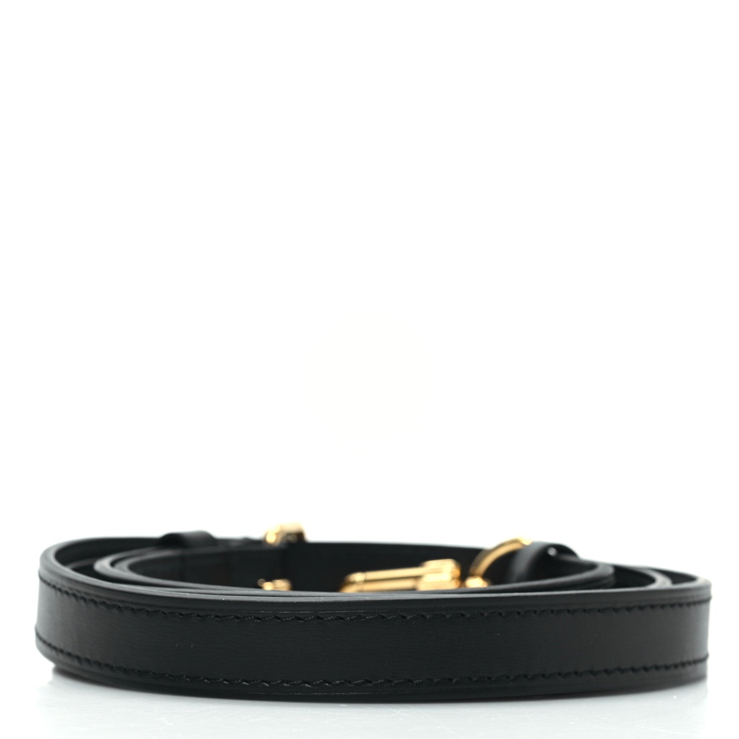 Louis Vuitton Calfskin Adjustable Speedy Bandouliere Shoulder Strap Black 2 of 3