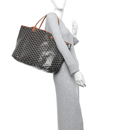 Goyard Goyardine Saint Louis GM Black Gold 2 of 11