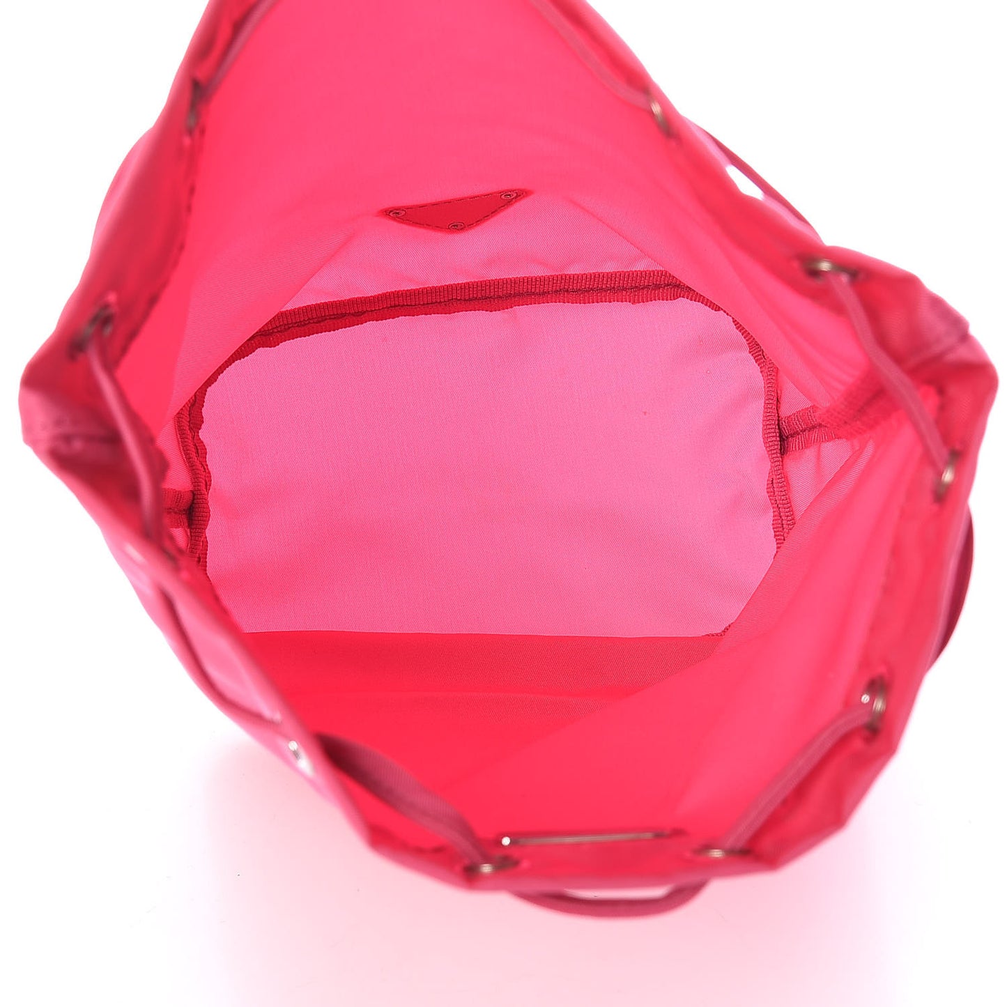 Nylon Vela Drawstring Pouch Fuxia