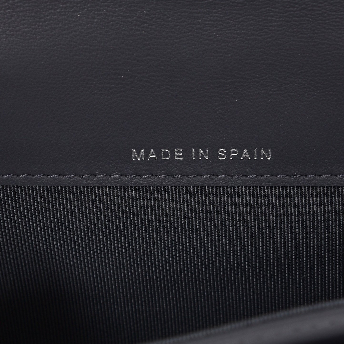 Patent Quilted Card Holder Dark Grey