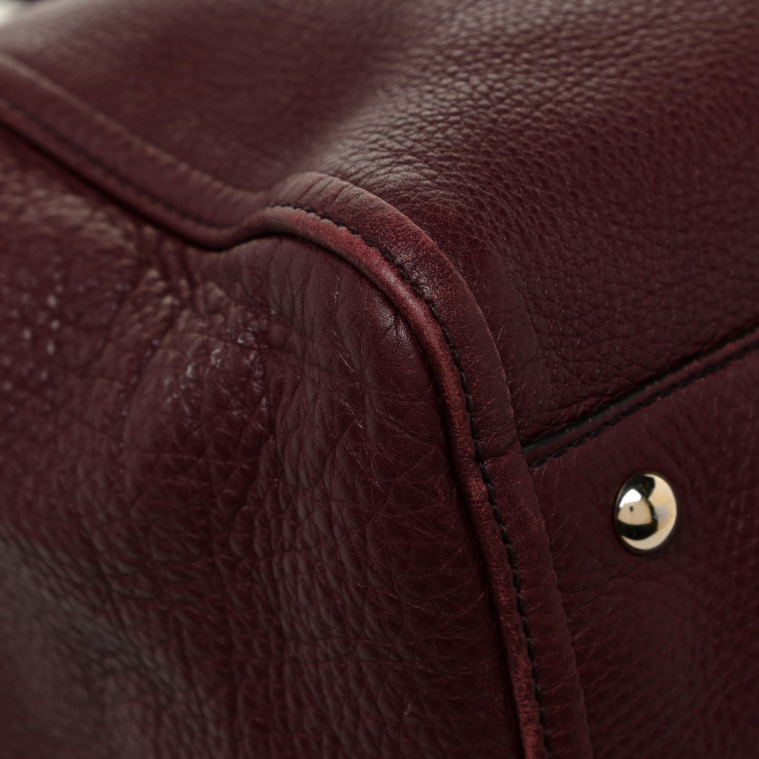 Gucci Pebbled Calfskin Medium Soho Shoulder Bag Bordeaux 20 of 24