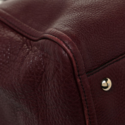 Gucci Pebbled Calfskin Medium Soho Shoulder Bag Bordeaux 20 of 24