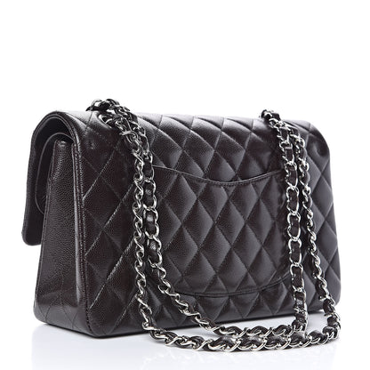 Chanel Caviar Quilted Medium Double Flap Brown 3 of 10