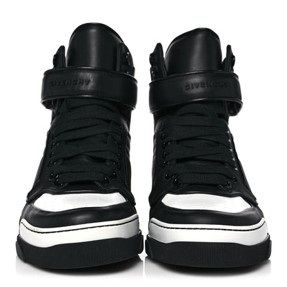 Givenchy Calfskin Mens Tyson High Top Sneakers 42 Black 2 of 10