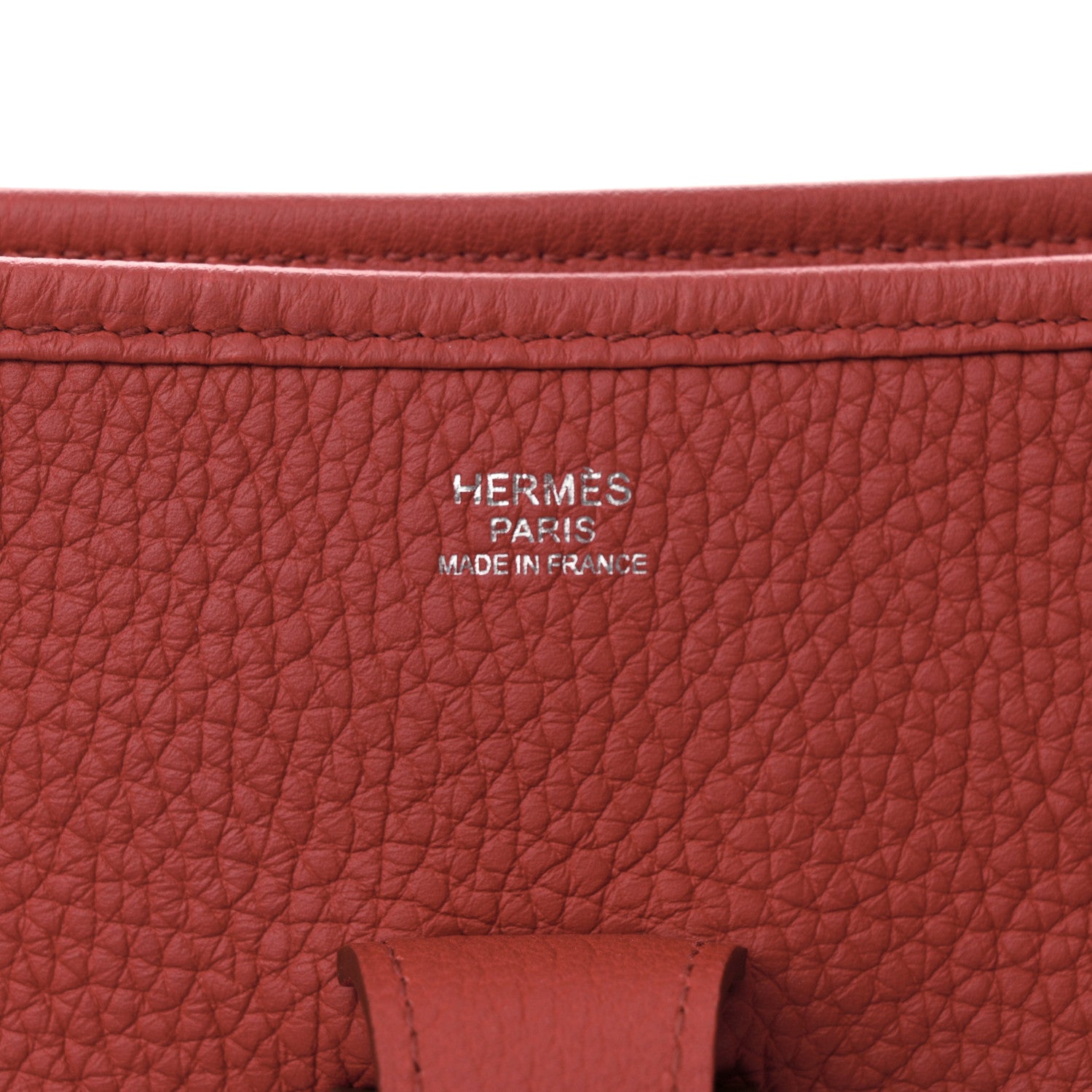 Hermes Taurillon Clemence Evelyne III GM Rouge Piment 6 of 11