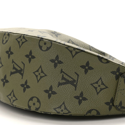 Louis Vuitton Monogram Hamac Bag Khaki Green Vermillion Red 8 of 8