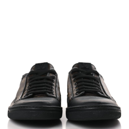 Louis Vuitton Calfskin Monogram Slalom Sneakers 9 9 Black 2 of 6