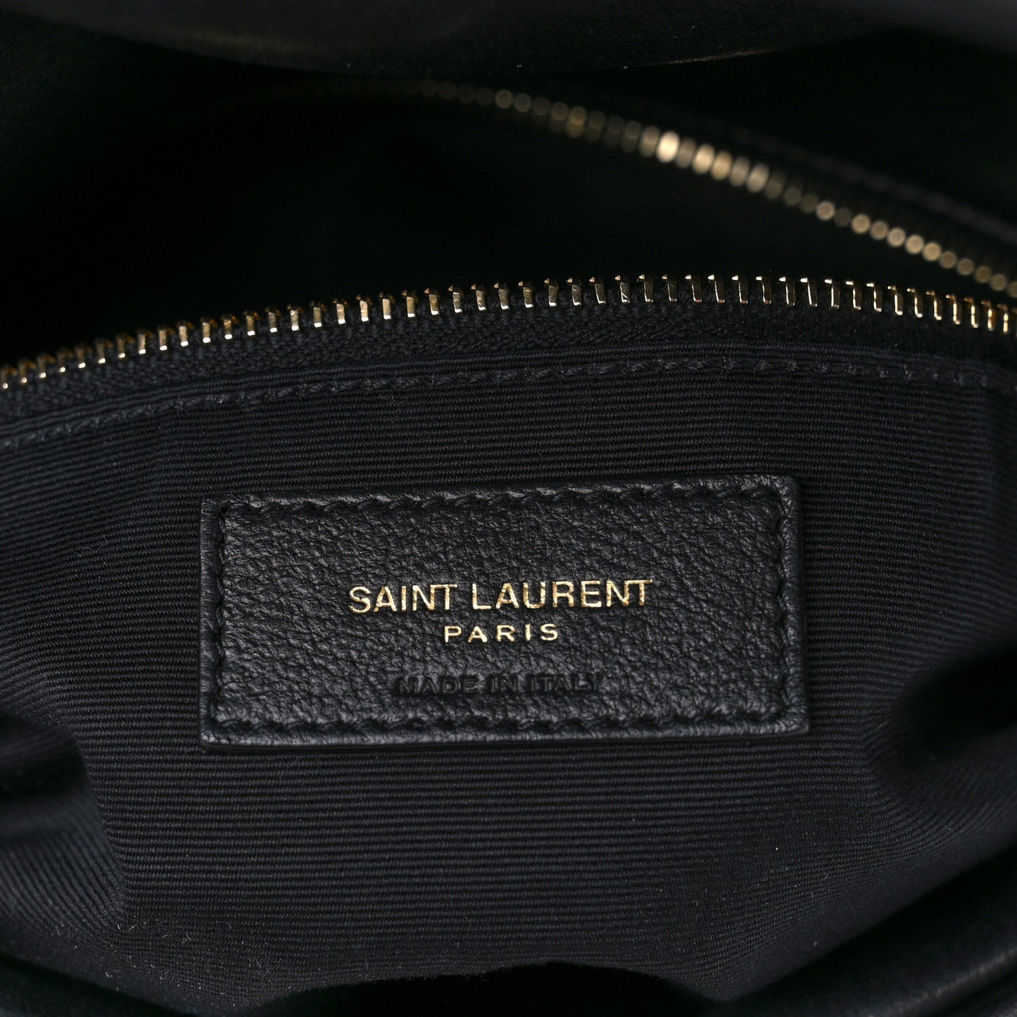 Lambskin Quilted Medium Loulou Puffer Monogram Chain Satchel Black