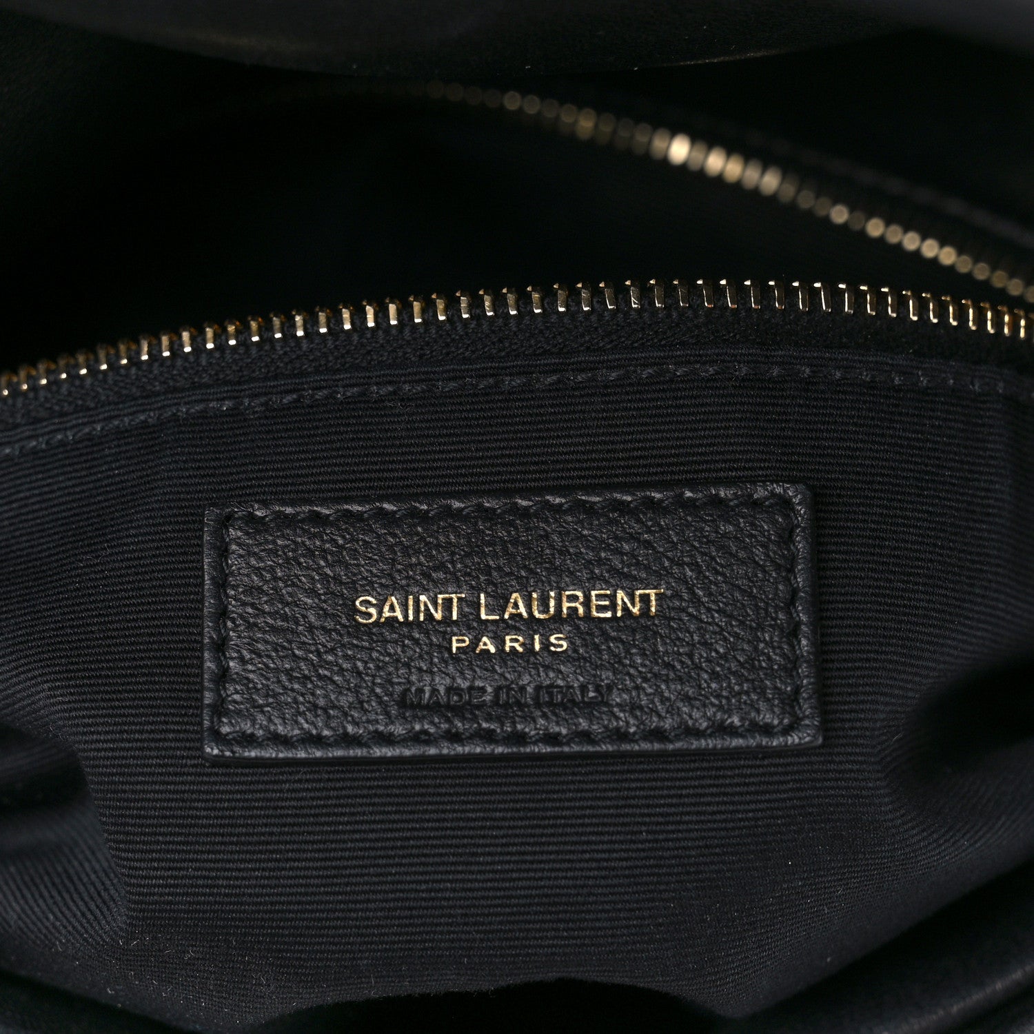 Saint Laurent Lambskin Quilted Medium Loulou Puffer Monogram Chain Satchel Black 6 of 10