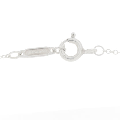 Tiffany Sterling Silver Diamond Somerset Pendant Necklace 3 of 5