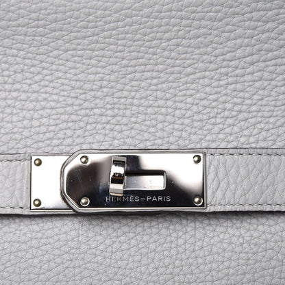 Hermes Taurillon Clemence Jypsiere 28 Bleu Arctic 10 of 14