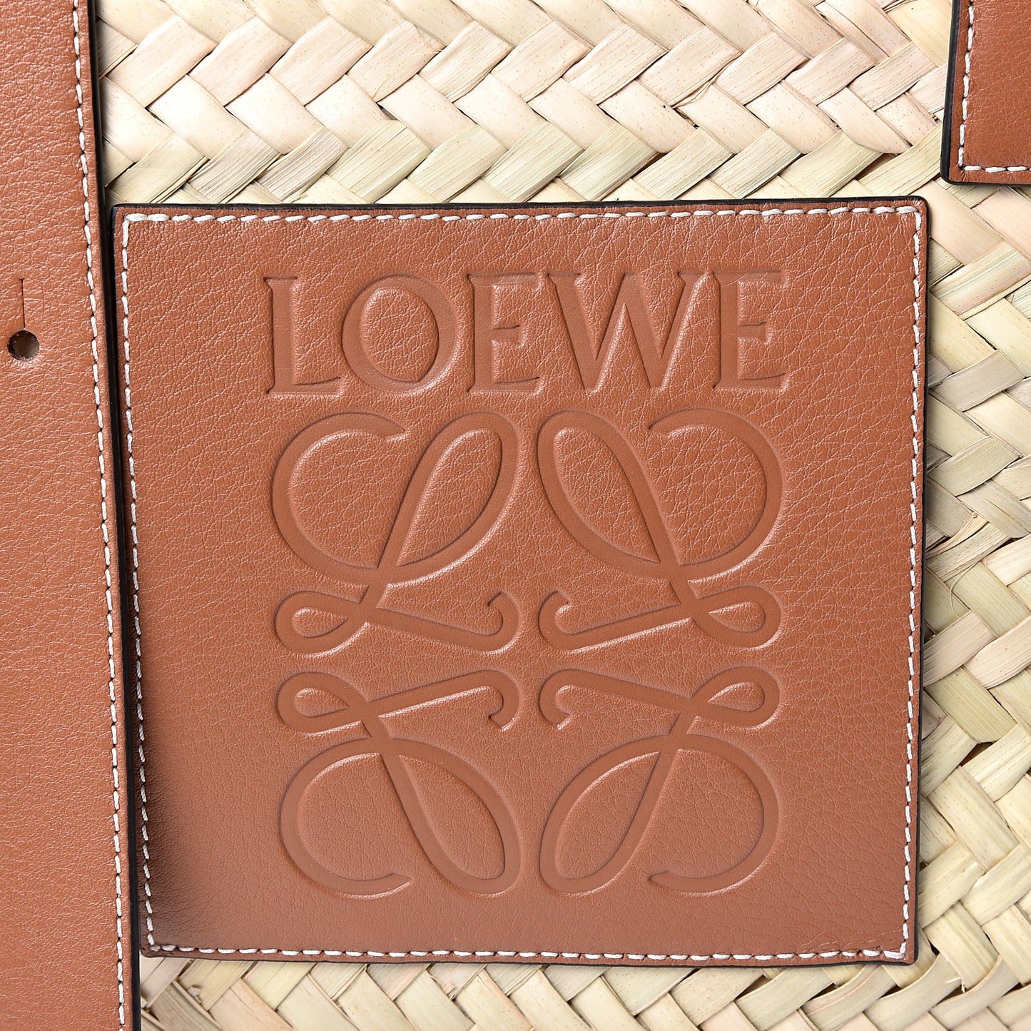 Raffia Basket Tote Bag Natural Tan