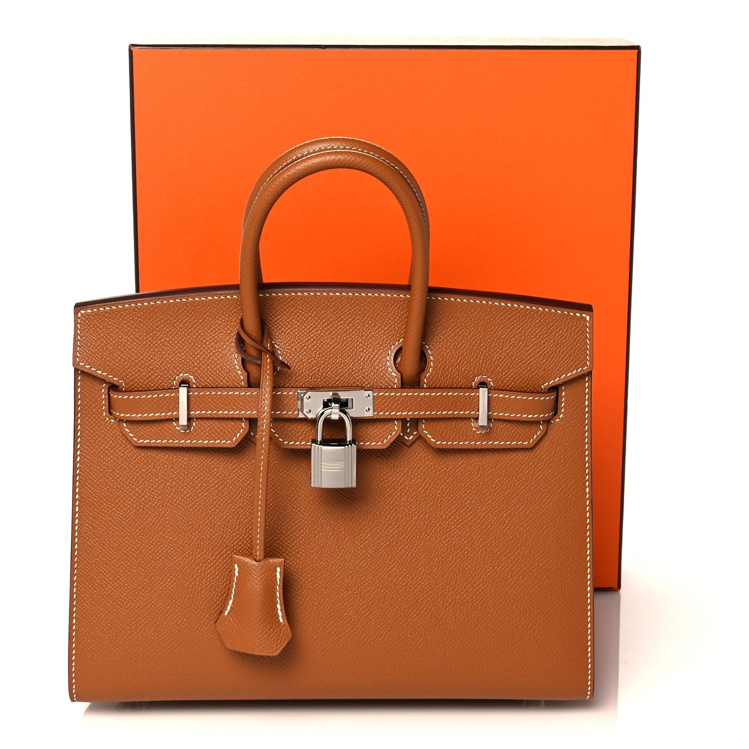 Hermes Madame Calfskin Birkin Sellier 25 Gold 35 of 35