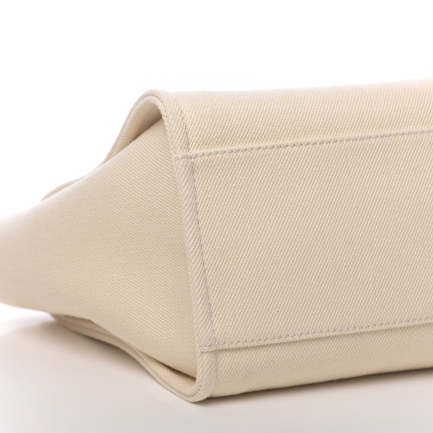 Chanel Canvas Pearl Medium Deauville Tote Ecru Beige 8 of 9