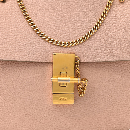 Chloe Grained Lambskin Drew Shoulder Bag Cement Pink 7 of 17