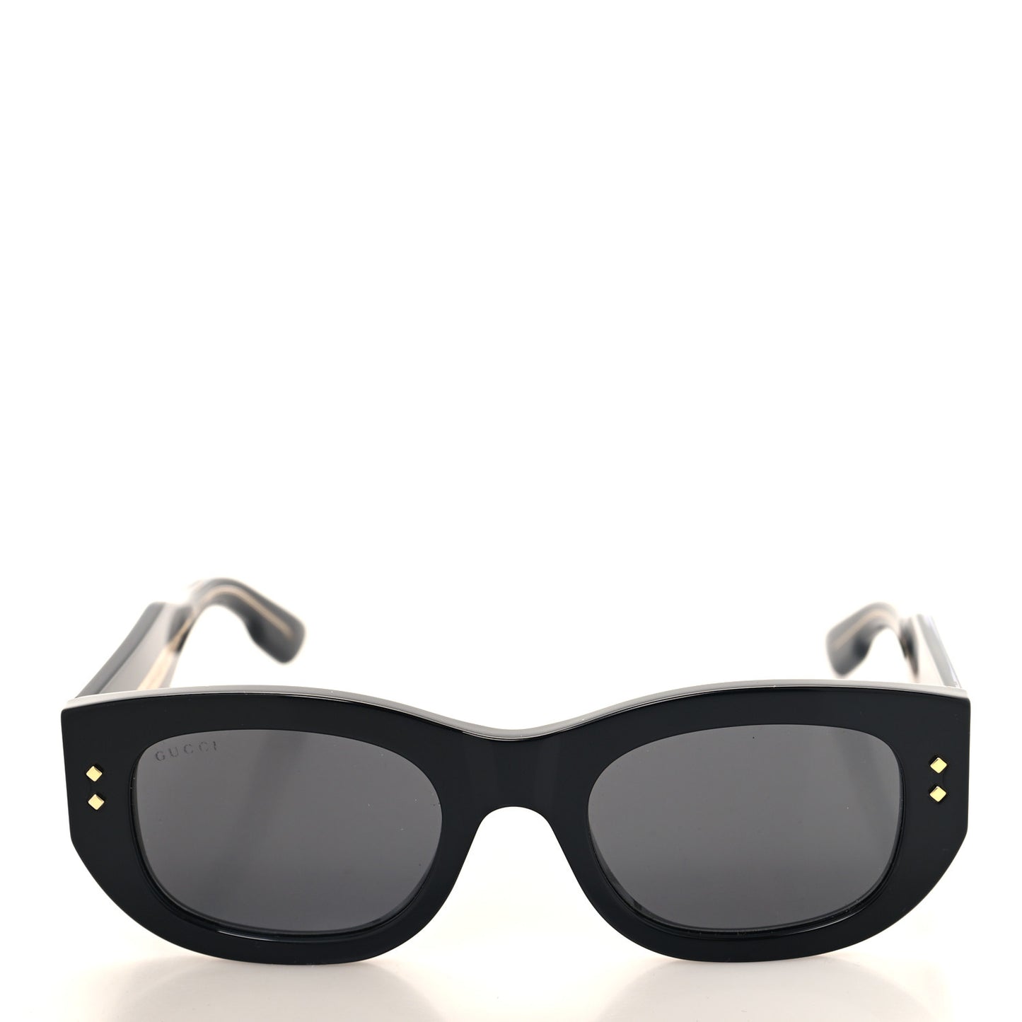Acetate Rectangle Frame Sunglasses GG1215S Black