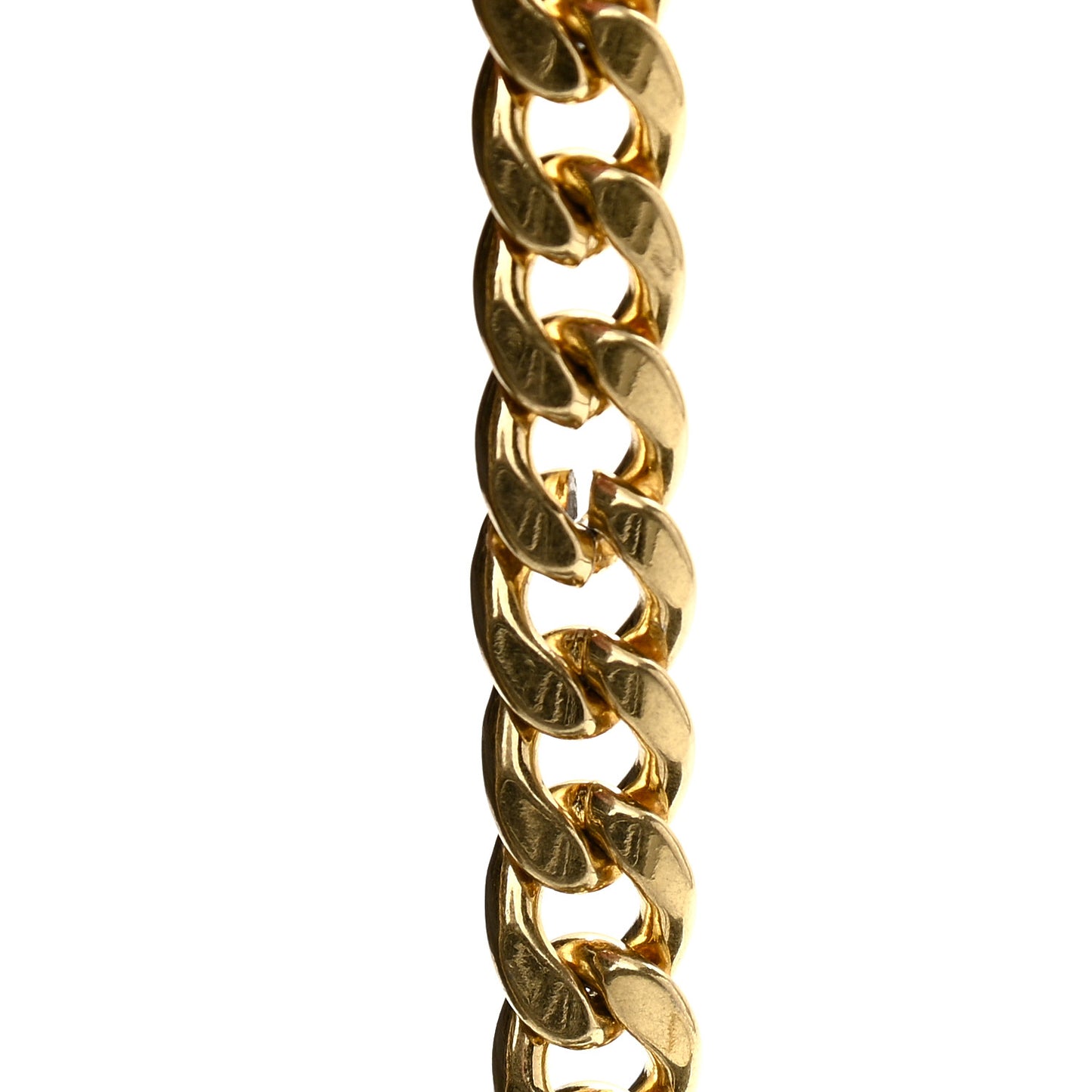 Saffiano Lux Monochrome Chain Wallet Black