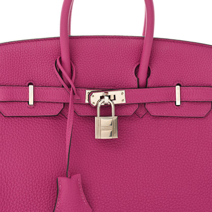 Hermes Togo Birkin 25 Rose Pourpre 8 of 16