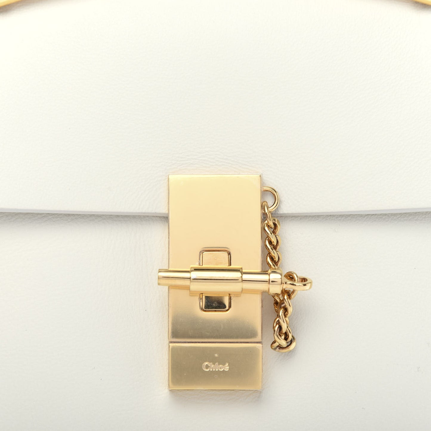Calfskin Mini Drew Shoulder Bag White