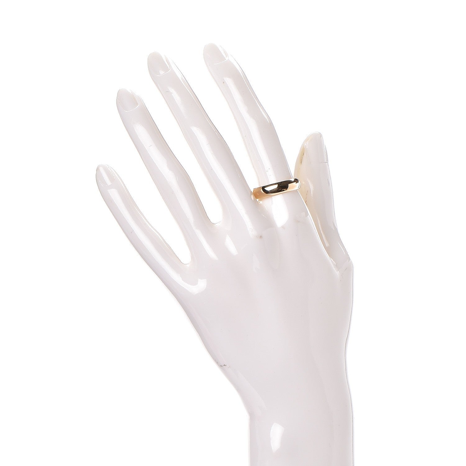 Cartier 18K Yellow Gold 5mm Wedding Band 58 8.5 2 of 10