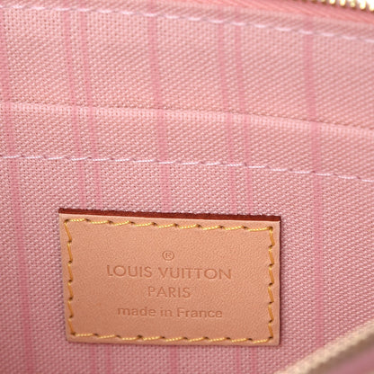 Louis Vuitton Damier Azur Neverfull MM GM Pochette Rose Ballerine 6 of 7