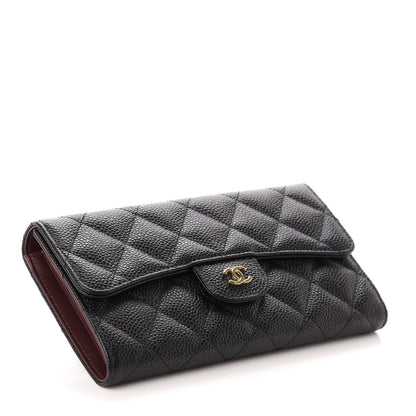 Chanel Caviar Quilted Large Flap Wallet Black 4 of 7