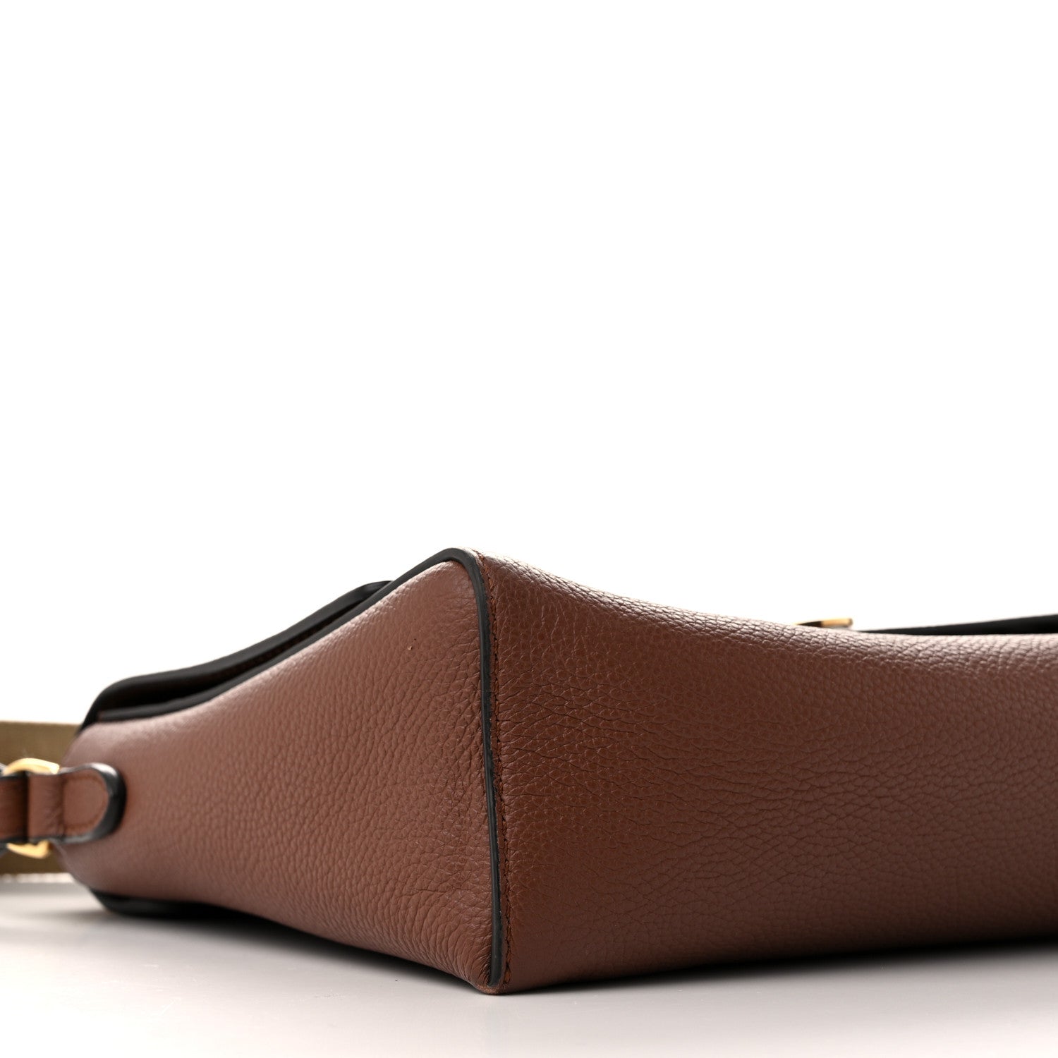 Burberry Calfskin Vintage Check Note Crossbody Bag Tan 9 of 12