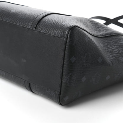 MCM Visetos Toni Shopper Tote Black 7 of 10