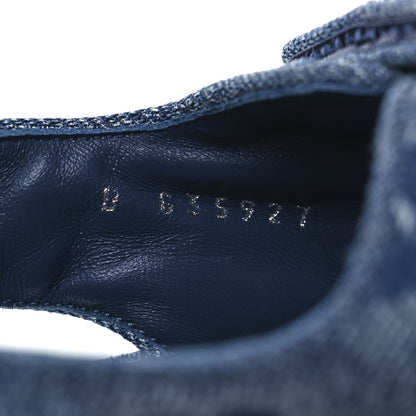 Chanel Denim CC Dad Sandals 38 Blue 39 Blue 10 of 13