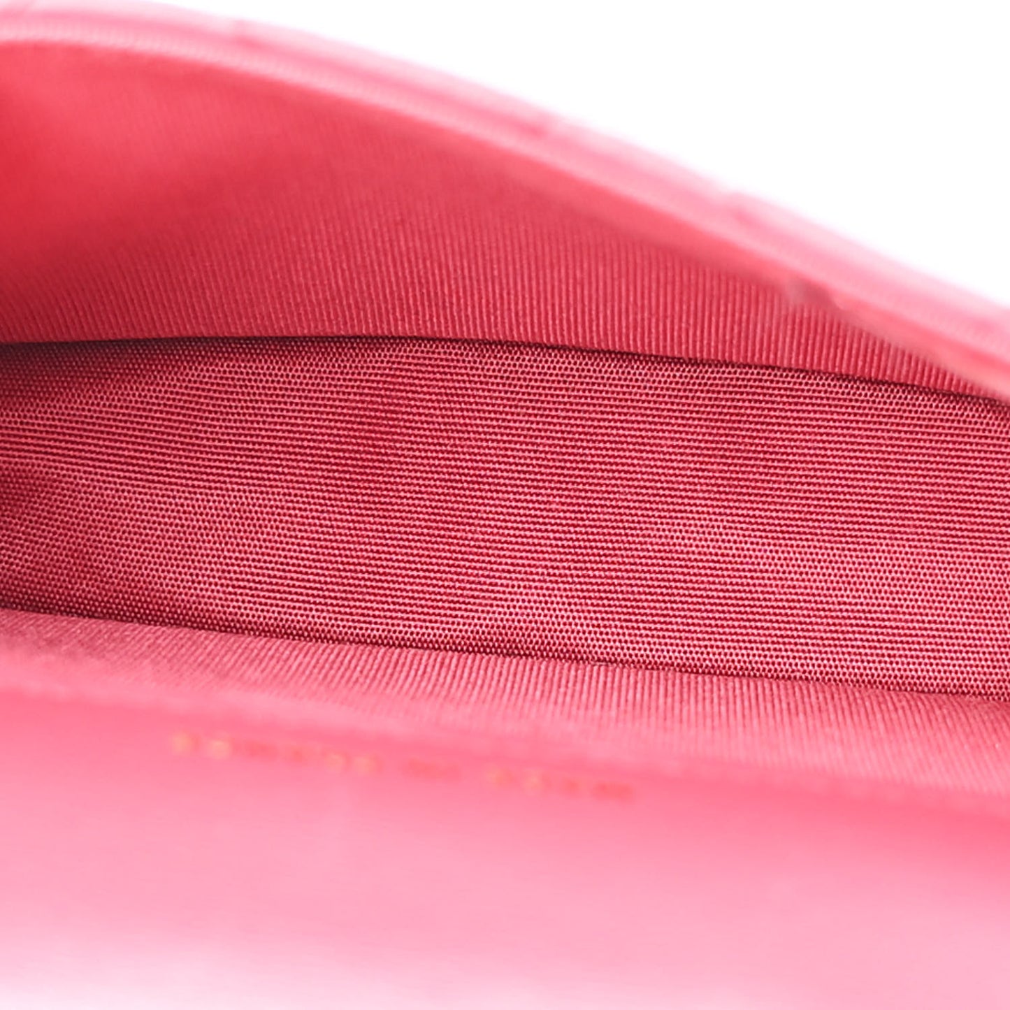 Lambskin Quilted Top Handle Flap Coin Purse With Chain Dark Pink