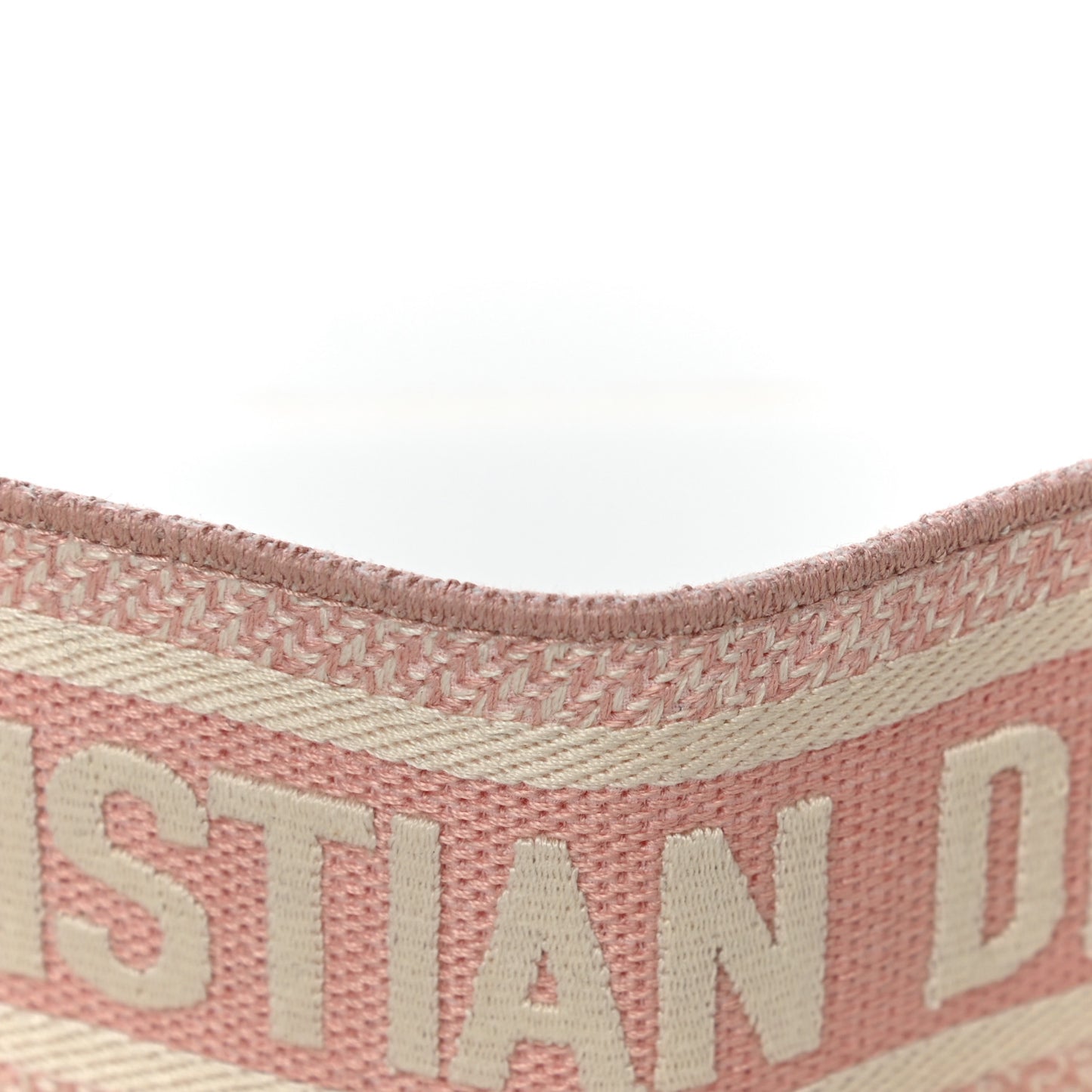Canvas Embroidered Large Book Belt 80 32 Pink White