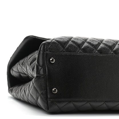 Chanel Caviar Quilted Medium Coco Handle Flap So Black 9 of 10