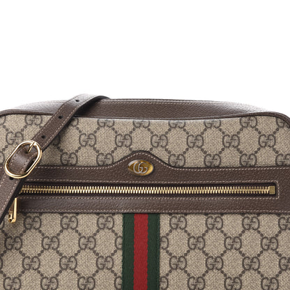 Gucci GG Supreme Monogram Web Small Ophidia Shoulder Bag Brown 11 of 11