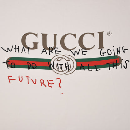 Gucci Silk Coco Capitán Logo Square Scarf White 3 of 5