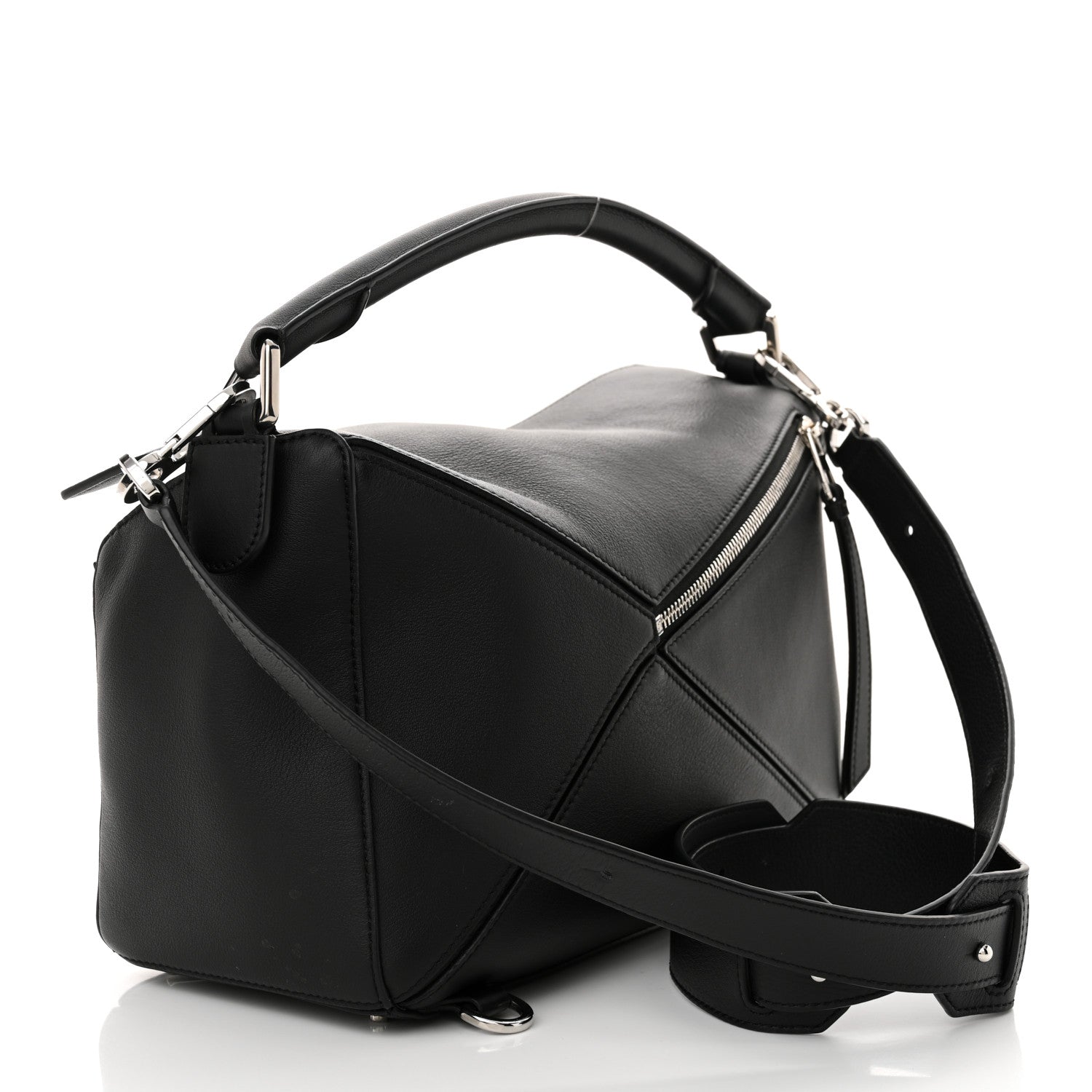 Loewe Calfskin Medium Puzzle Bag Black 3 of 12