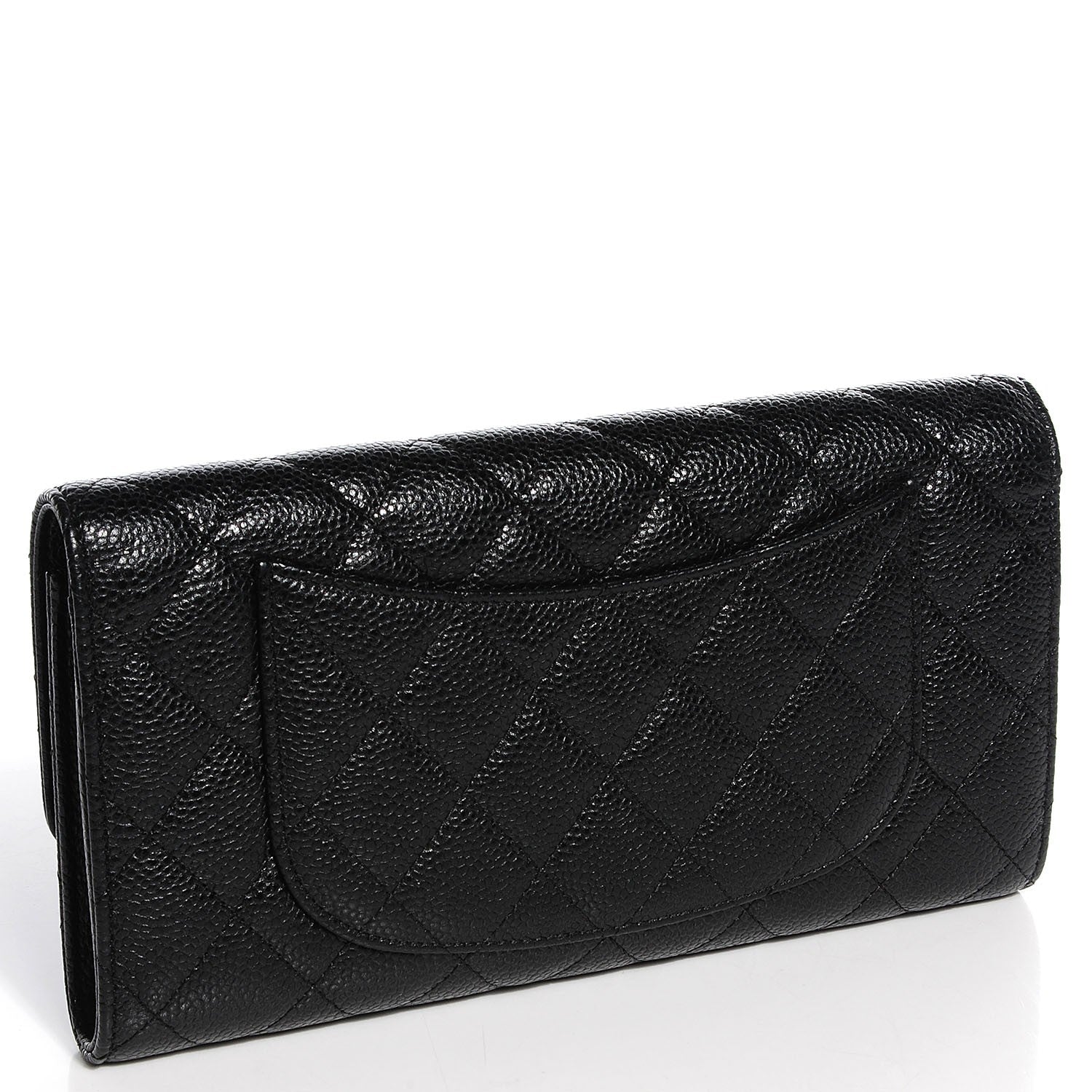Chanel Caviar Quilted Travel Wallet Black 3 of 8