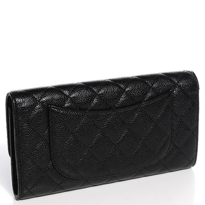 Chanel Caviar Quilted Travel Wallet Black 3 of 8