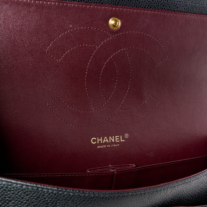 Chanel Caviar Quilted Jumbo Double Flap Black 7 of 14